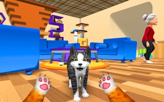 محاكي القط المشاكس: لعبة المقالب المنزلية (Bad Cat Simulator Pet Game)