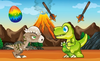 اندفاع الديناصور: تحدي الركض السريع (Dino Dash)