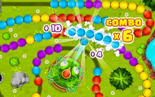 مغامرة الضفدع: قطار الكرات الملونة (Frogtastic Marble Adventure)