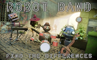 فرقة الروبوتات: أوجد الفروقات (Robot Band - Find the differences)